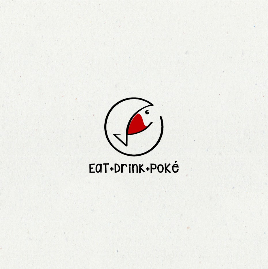 Fish restaurant bar logo