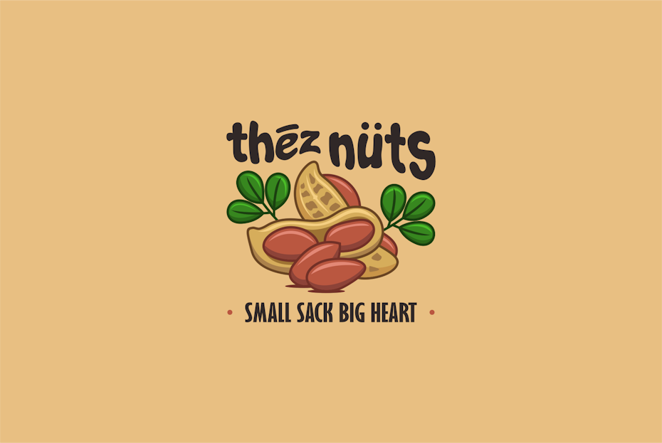 Logo pour une marque de noix