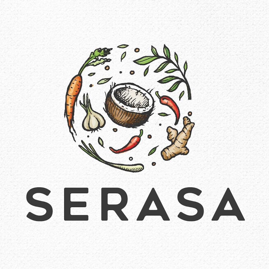 42 Tasty Food Logos That Will Make Your Mouth Water 99designs