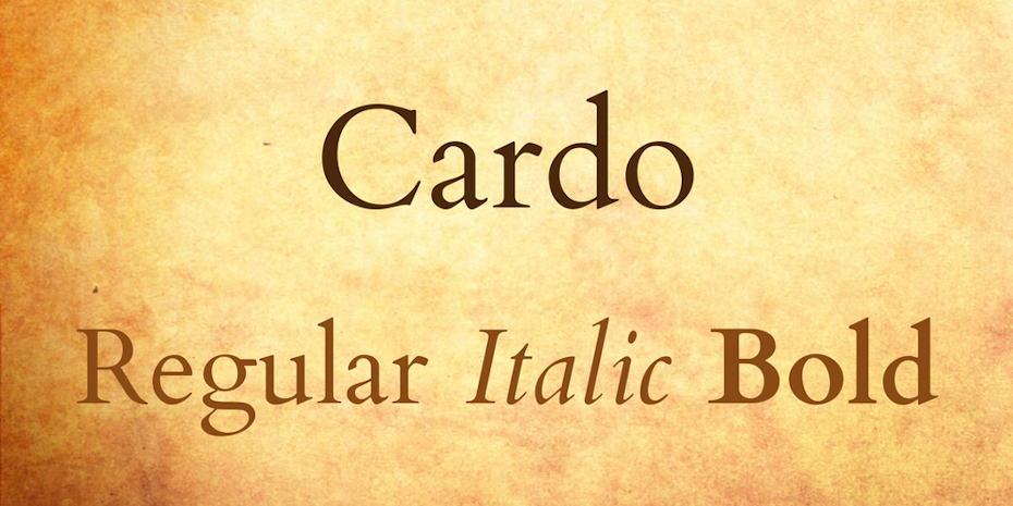Cardo字体标志