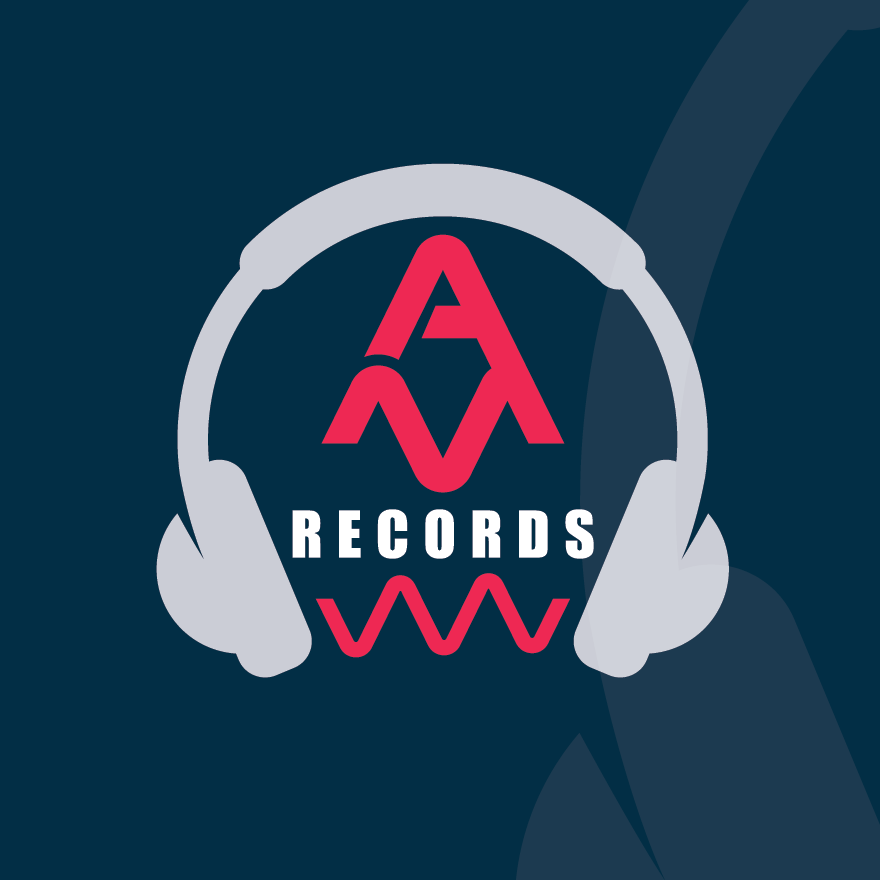 logo featuring headphones and a stylized letter A