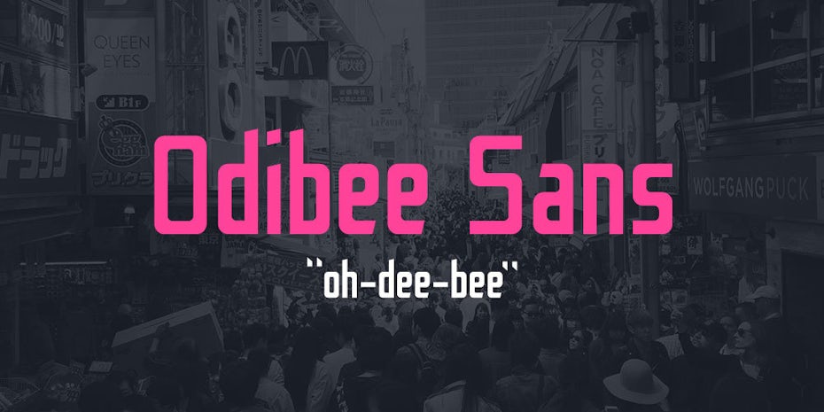 odibee sans logo font