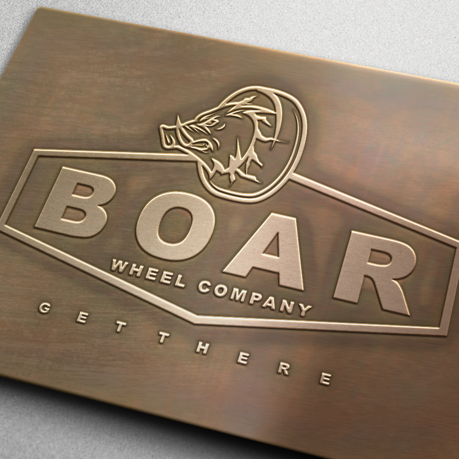 strong metallic car logo
