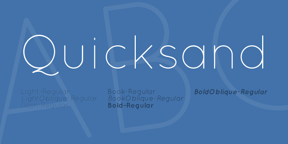 quicksand logo font