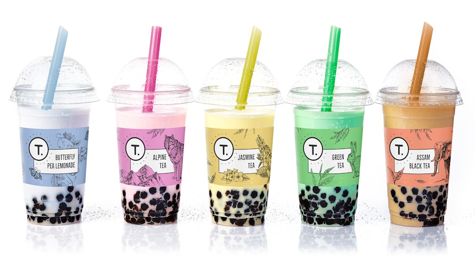 pastel illustrated labels