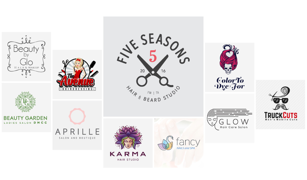 Hair Salon Logo Vector Art Icons and Graphics for Free Download