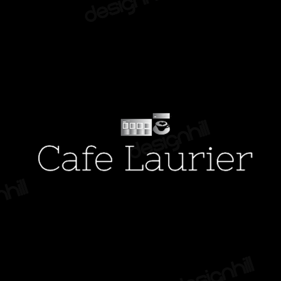 咖啡馆的标志设计在一个标志制造商模板程序