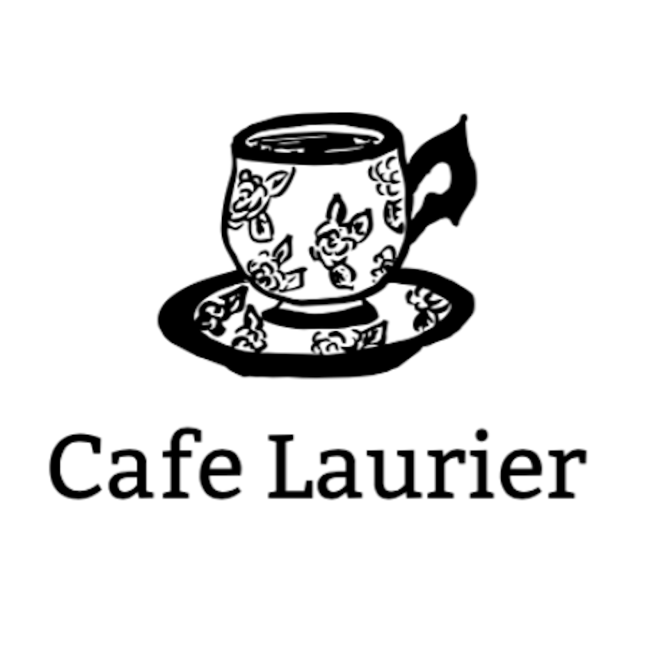 咖啡馆的标志设计在一个标志制造商模板程序