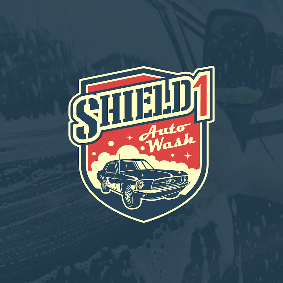 retro vintage inspired car logo