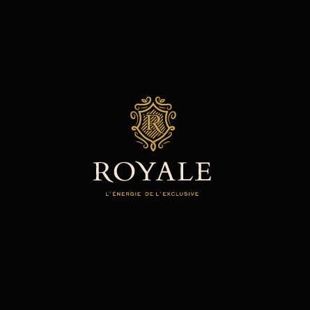 luxury black and gold logo