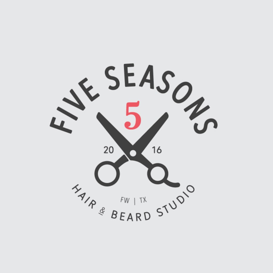 Five Seasons Hair & Beard Studio Logo