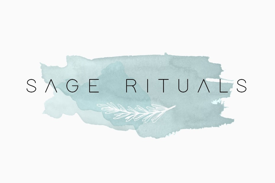 calm and peaceful salon logo