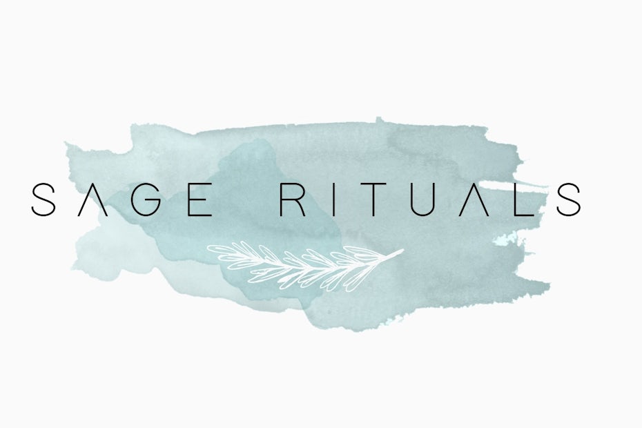 calm and peaceful salon logo