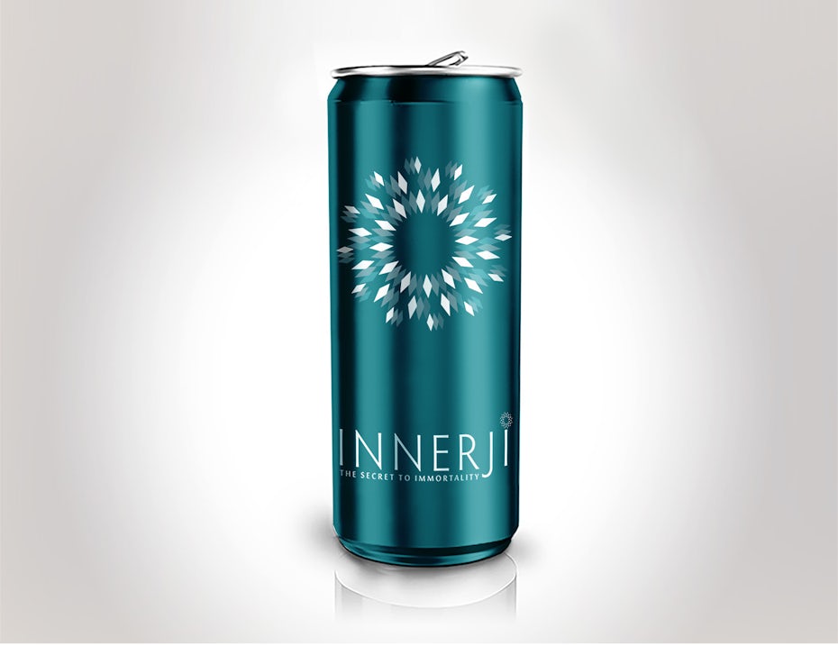 geometrically popping drink logo