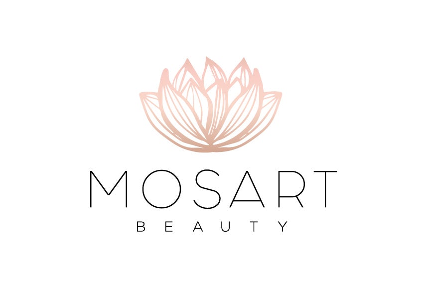elegant and simple floral water lily salon logo