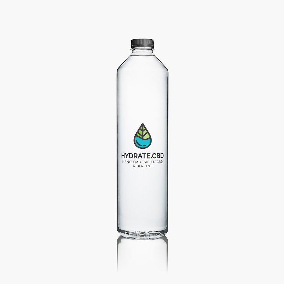 blue green cbd drink logo