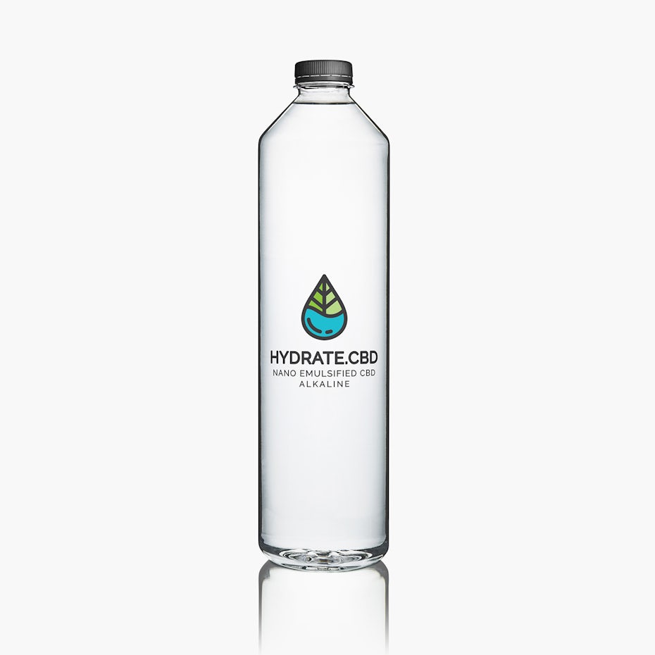 blue green cbd drink logo