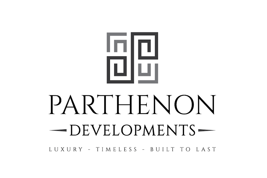 Four mirror image patterns facing each other in a grid with the text “Parthenon Developments”