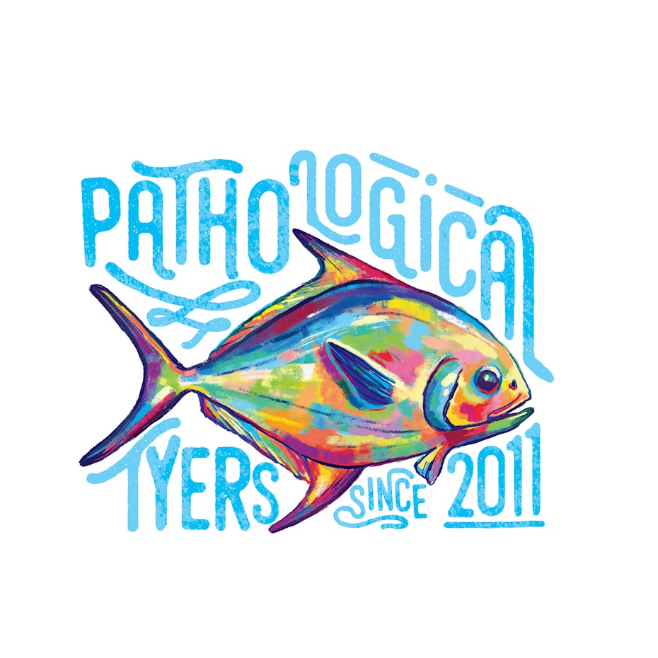 Rainbow illustration for a logo design