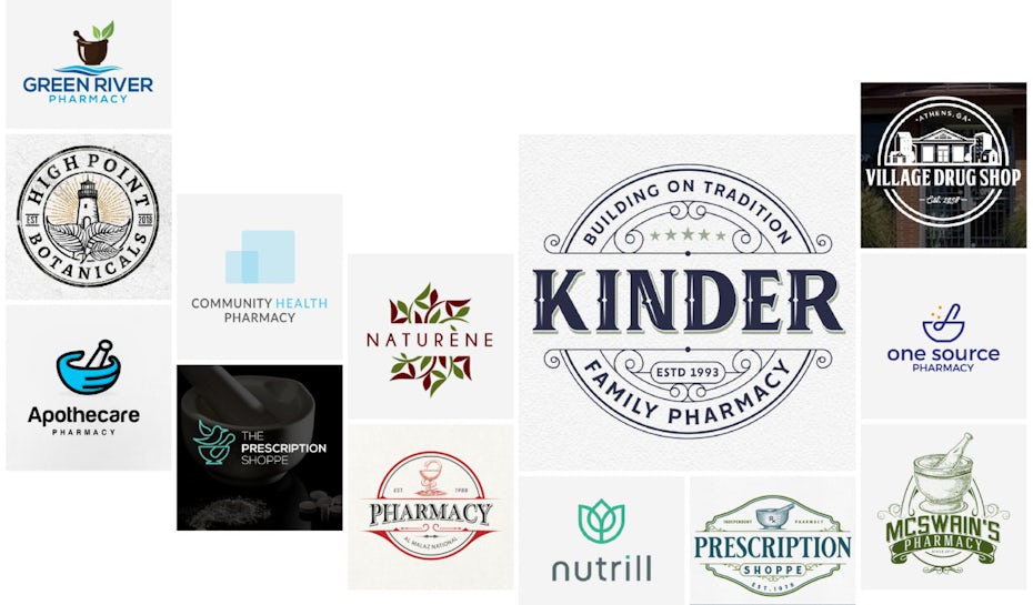 Apotheken-Logos collage
