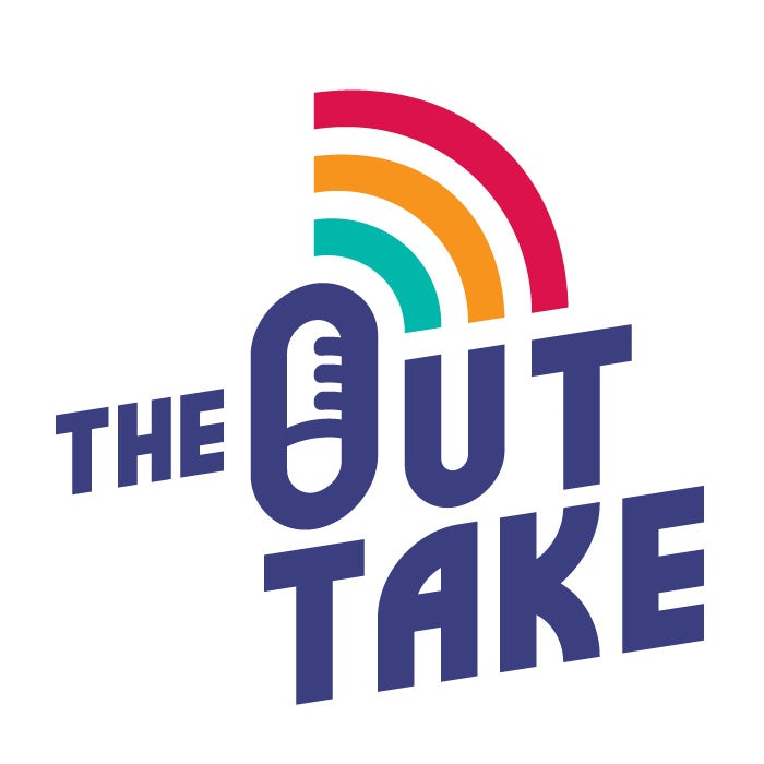 Diseño de logotipo de podcast LGBT