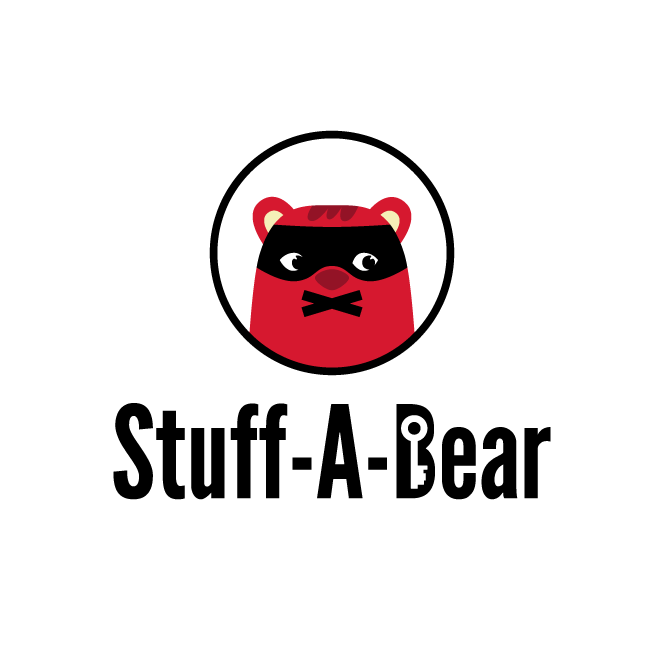 teddy bear in mask logo