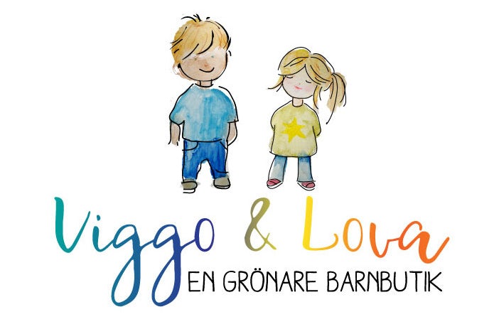 boy and girl watercolor logo