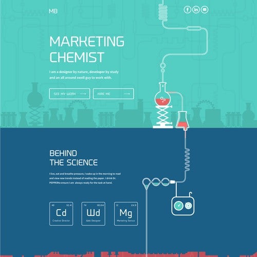 Chemist web page design