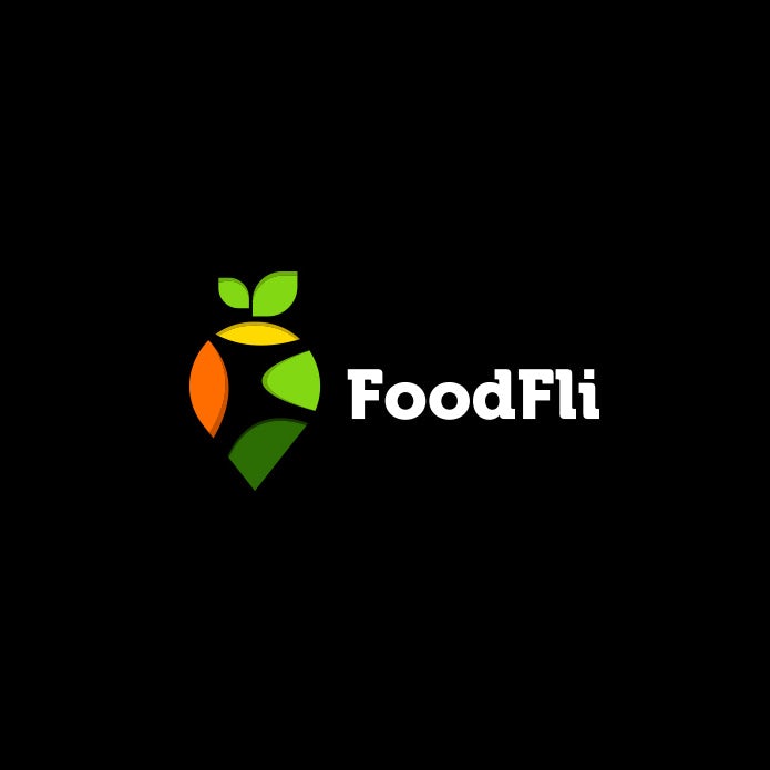 colorful logo with location pin and leaves