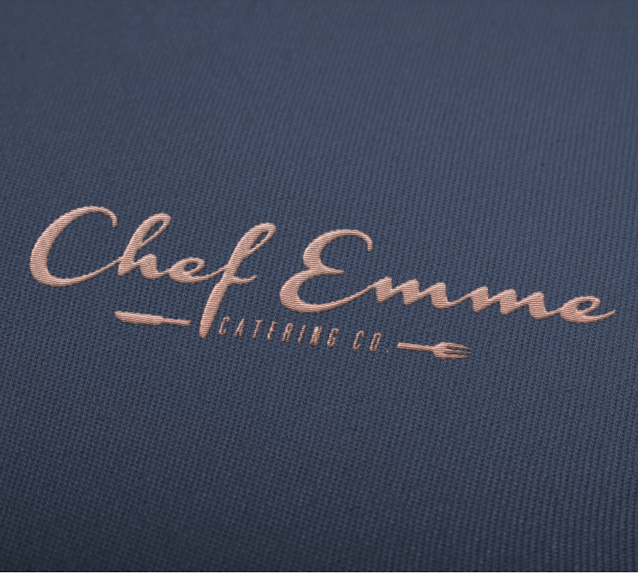 chef emme handlettered wordmark logo
