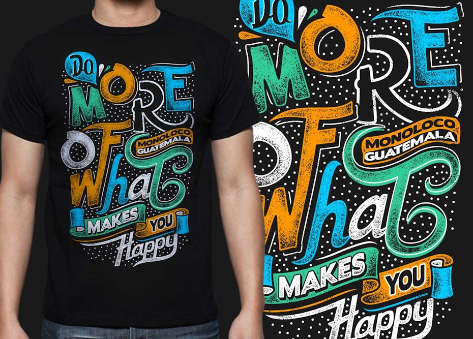 Typography design for T-shirt