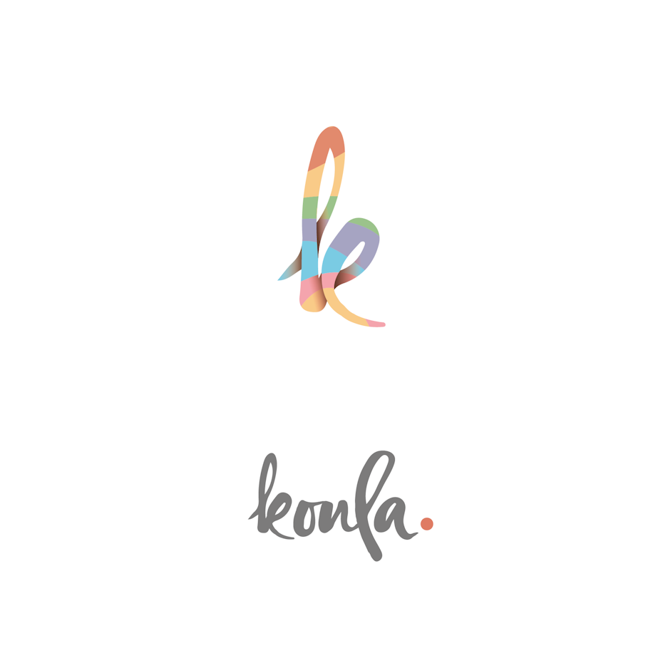 Semiflat rainbow logo design