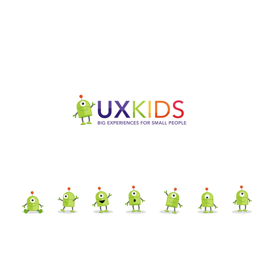 ux kids alien logo