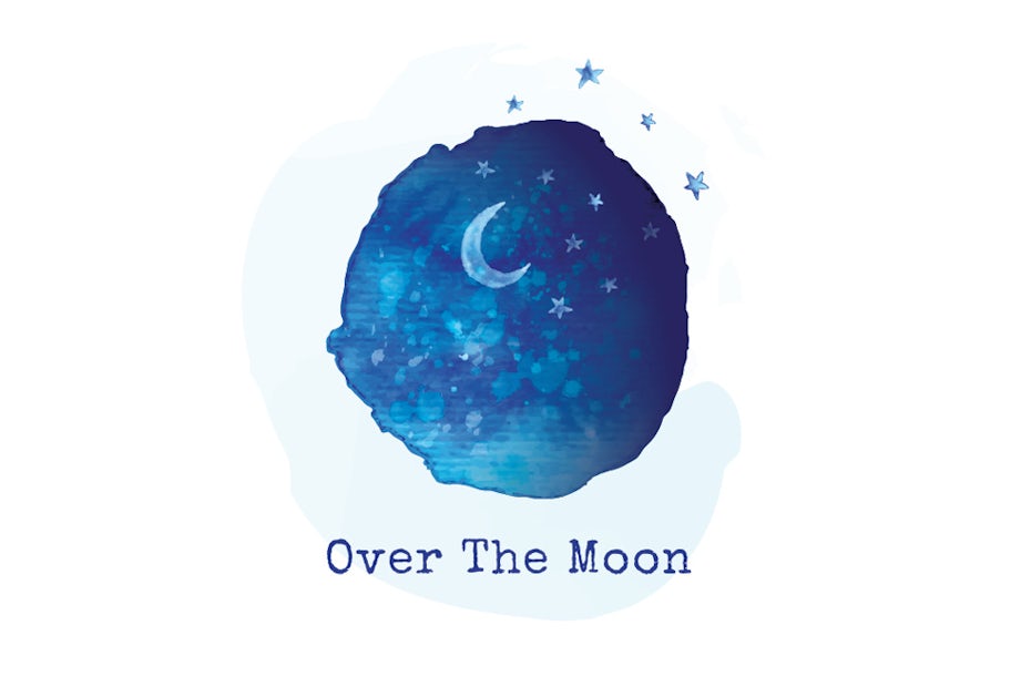 moon and night sky logo