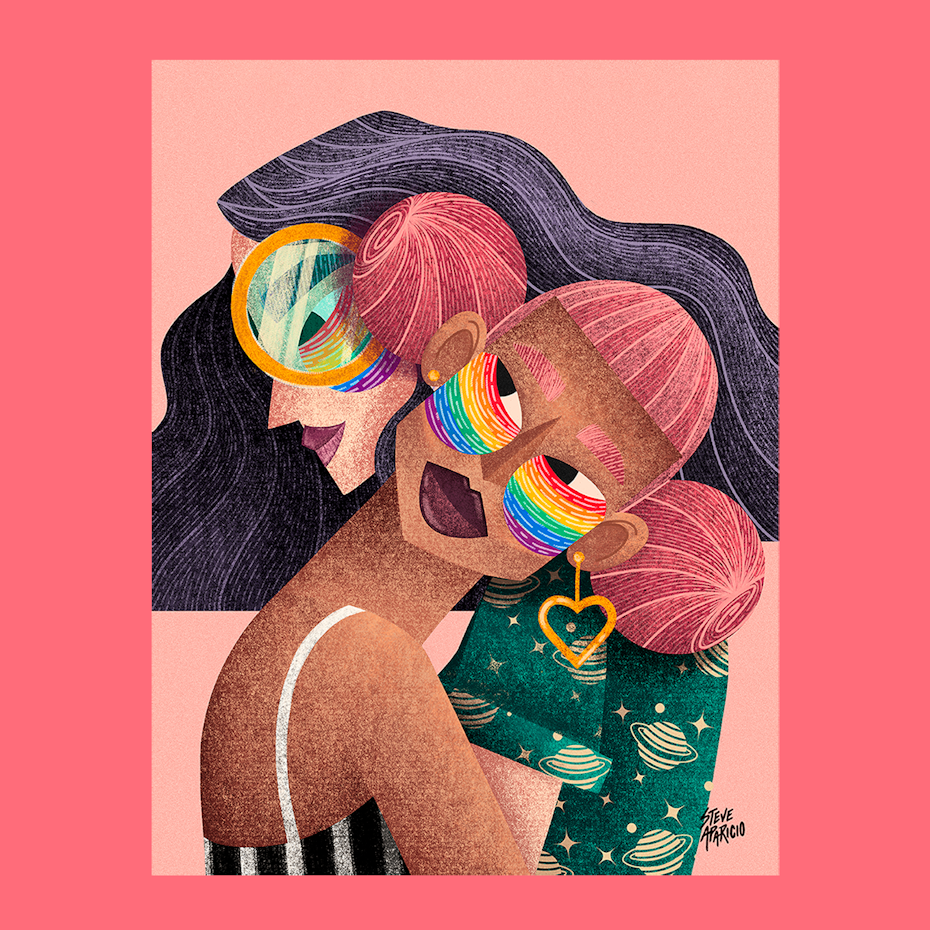 Gay pride illustration