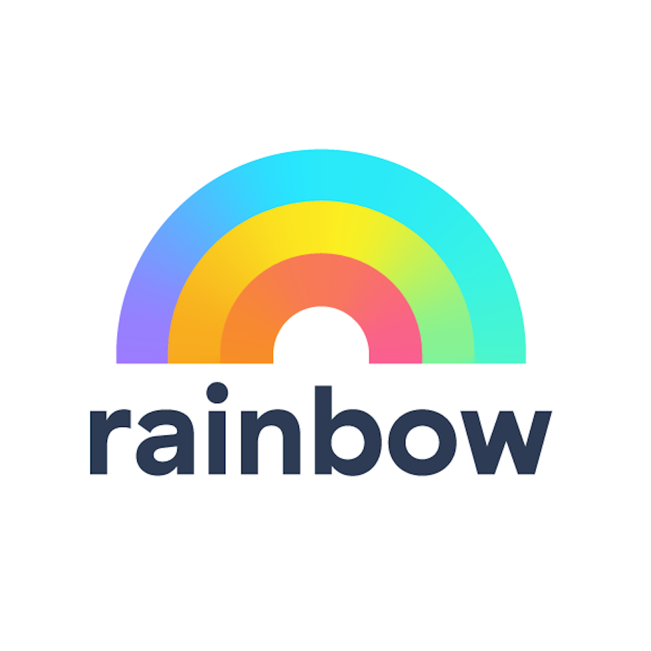 Rainbow gradient logo design