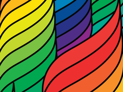 Un diseño de arco iris abstracto