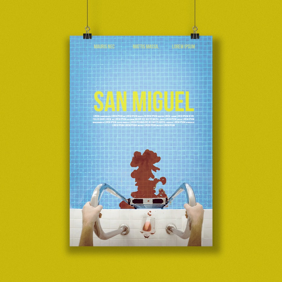 San Miguel movie poster design