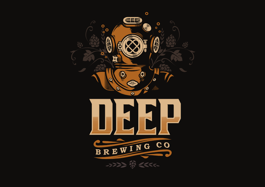 deep sea diver logo