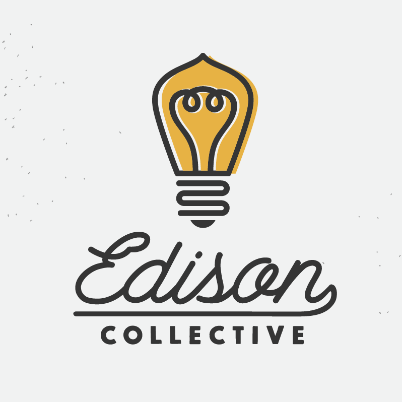 stylized edison light bulb