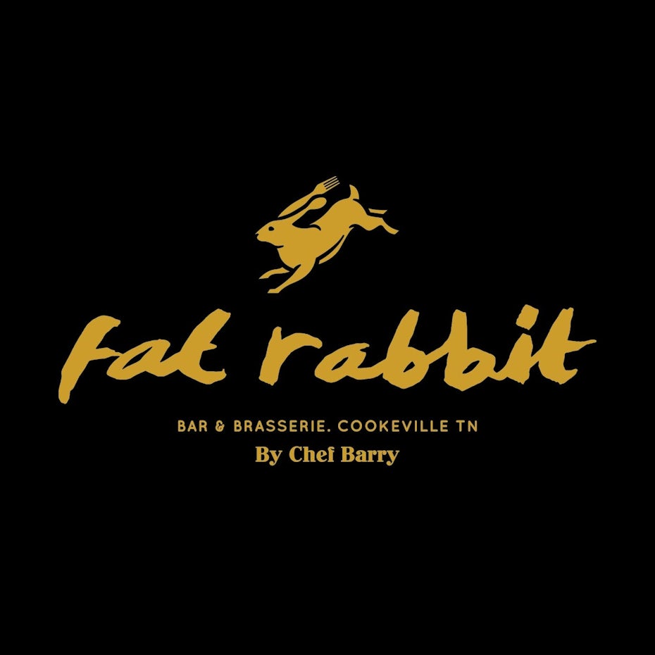icon of a rabbit with a fork running beside its ear