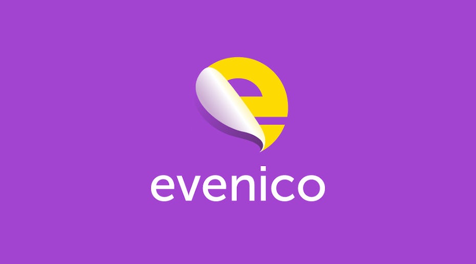 purple and yellow letter E logo