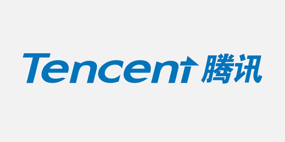 The logo for Tencent, one of the richest companies in the world