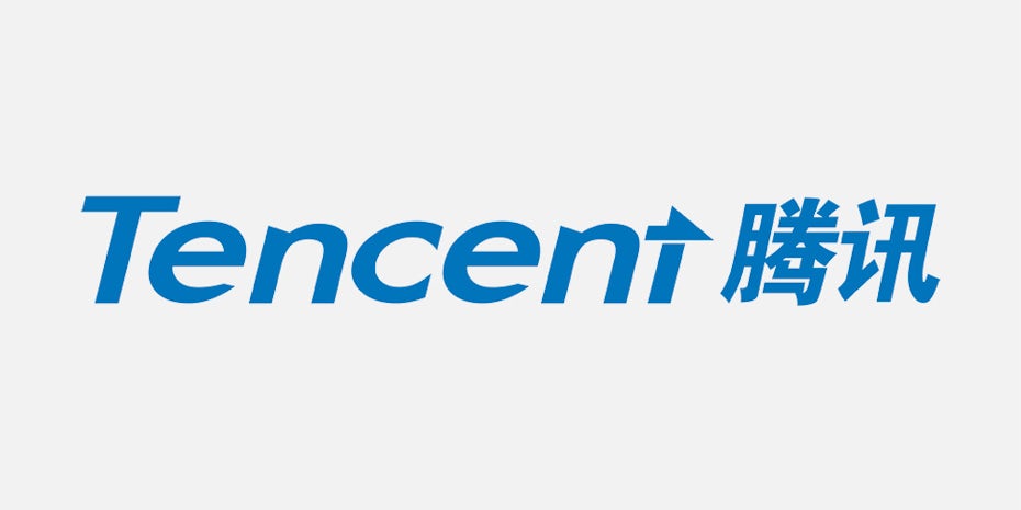 The logo for Tencent, one of the richest companies in the world