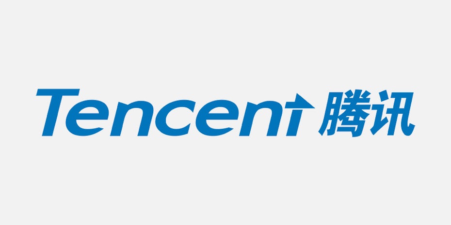 The logo for Tencent, one of the richest companies in the world