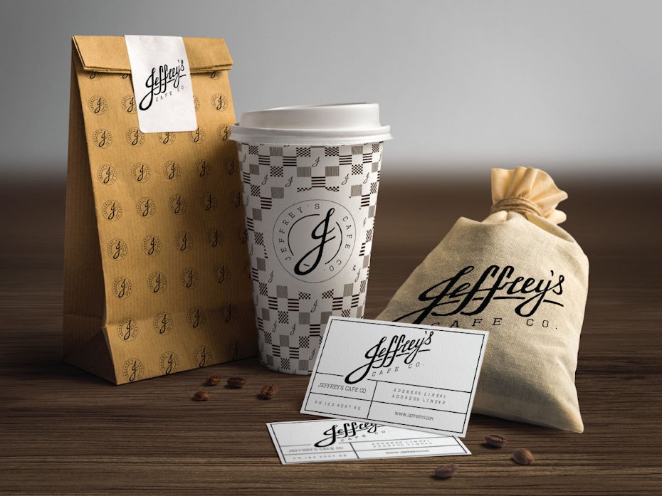 Jeffrey's Cafe Co. branding