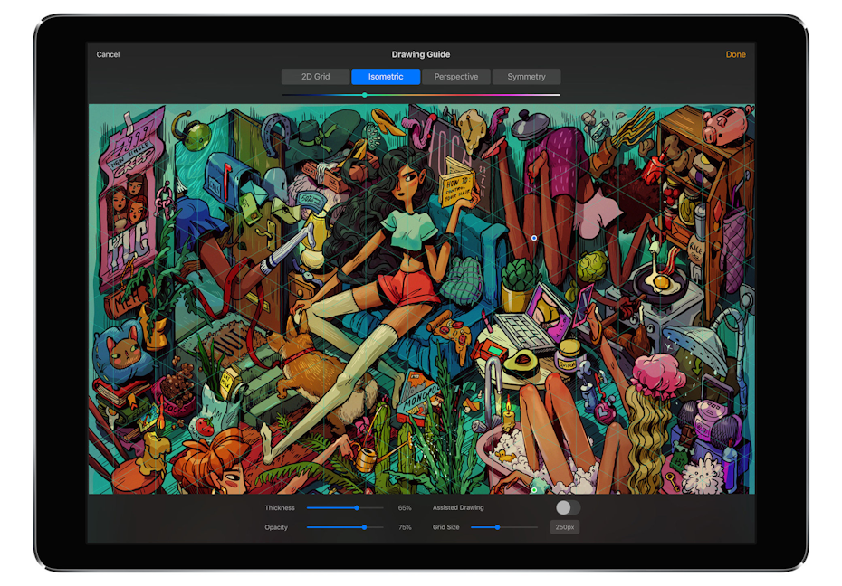 Procreate on iPad