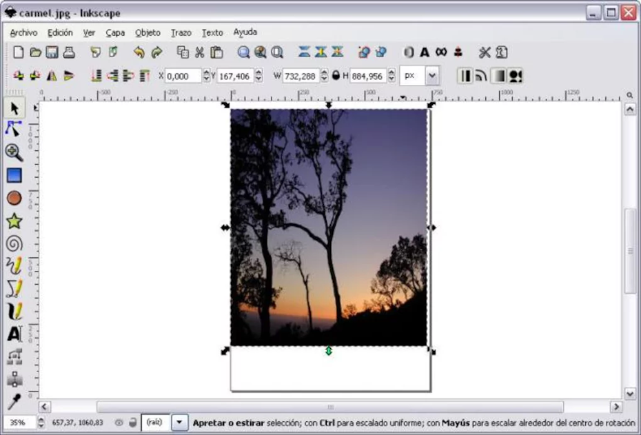 Inkscape interface