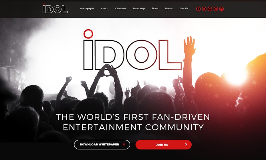 entertainment web design