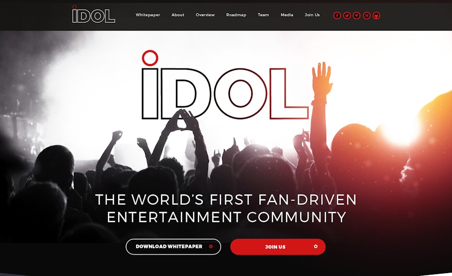 entertainment web design